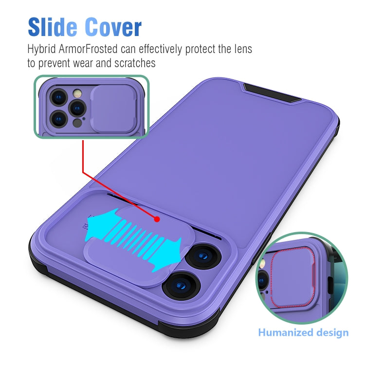 For iPhone 12 Sliding Camera Cover Design PC + TPU Protective Case