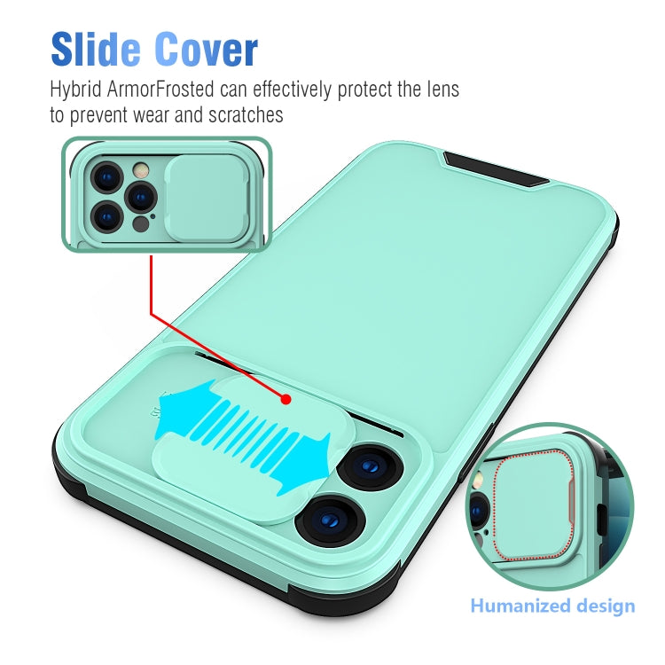 For iPhone 12 Pro Sliding Camera Cover Design PC + TPU Protective Case