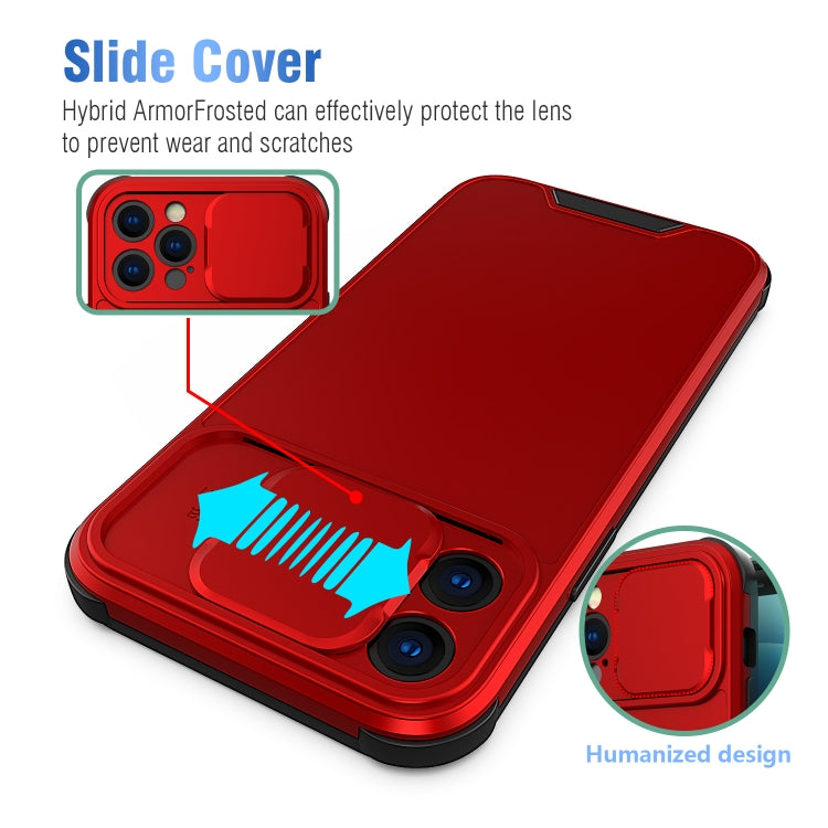 For iPhone 12 Pro Sliding Camera Cover Design PC + TPU Protective Case