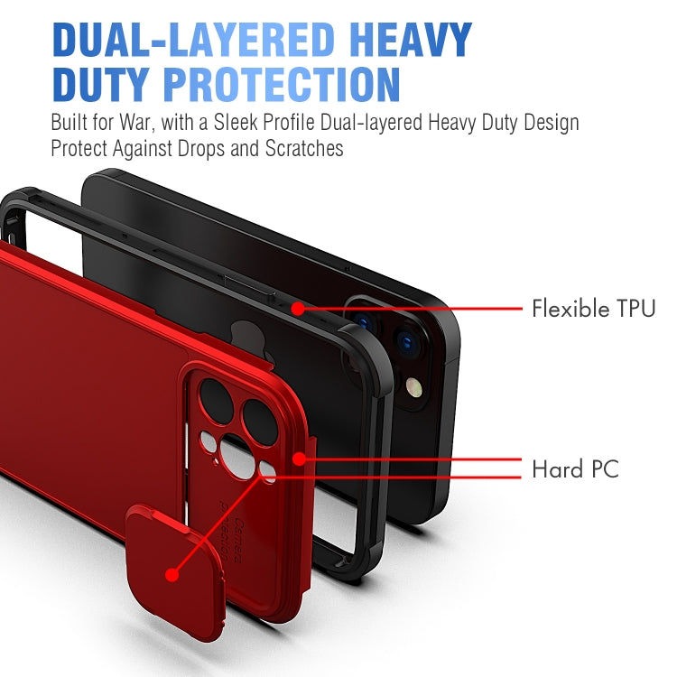 For iPhone 12 Pro Sliding Camera Cover Design PC + TPU Protective Case