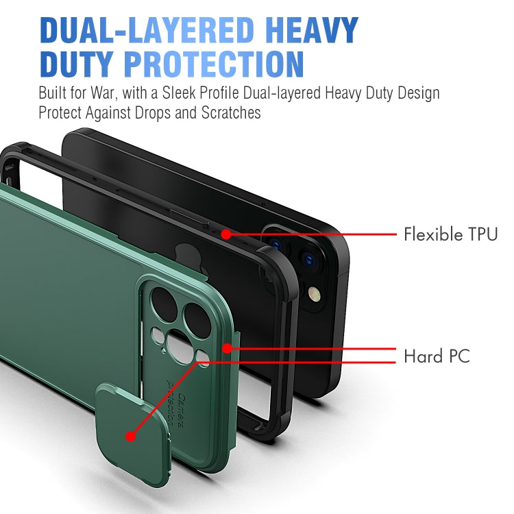 For iPhone 12 Pro Sliding Camera Cover Design PC + TPU Protective Case