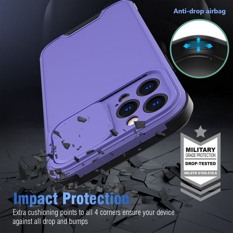 For iPhone 12 Pro Sliding Camera Cover Design PC + TPU Protective Case