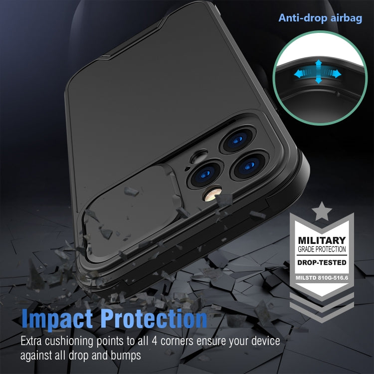 For iPhone 12 Pro Max Sliding Camera Cover Design PC + TPU Protective Case