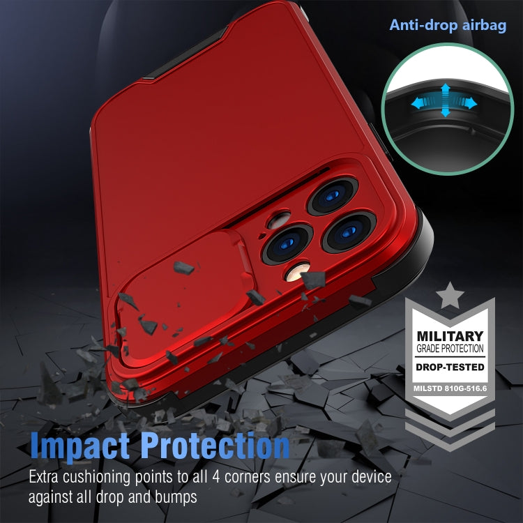 For iPhone 12 Pro Max Sliding Camera Cover Design PC + TPU Protective Case