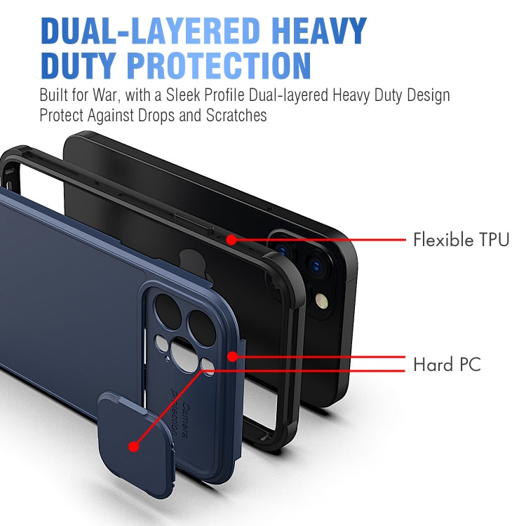 For iPhone 12 Pro Max Sliding Camera Cover Design PC + TPU Protective Case