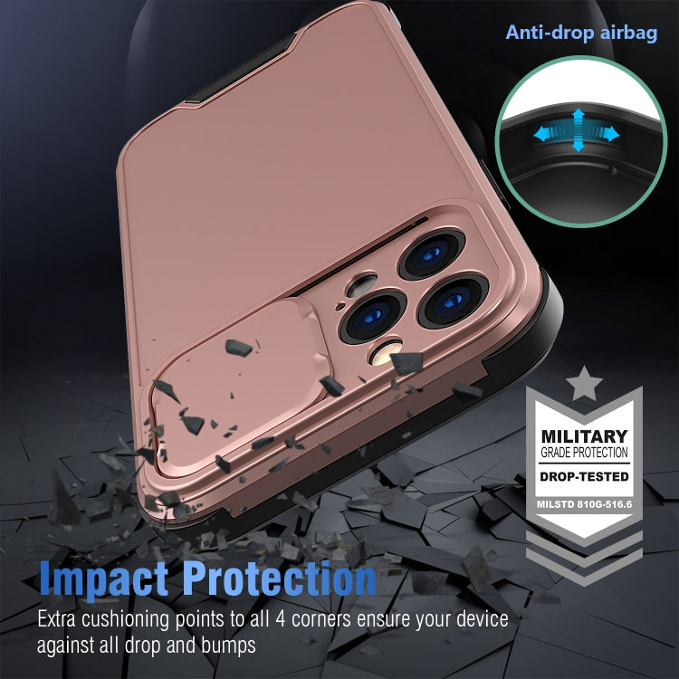 For iPhone 12 Pro Max Sliding Camera Cover Design PC + TPU Protective Case