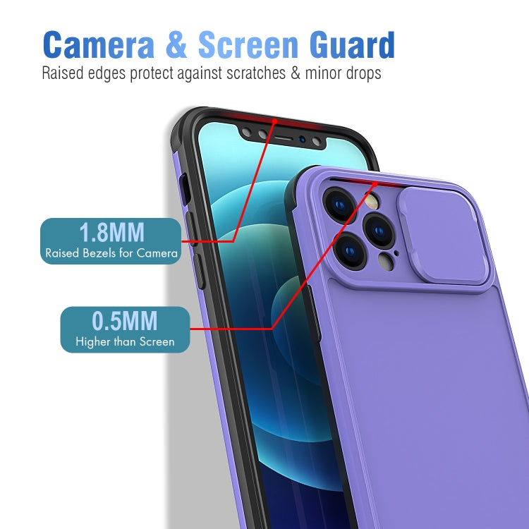 For iPhone 12 Pro Max Sliding Camera Cover Design PC + TPU Protective Case