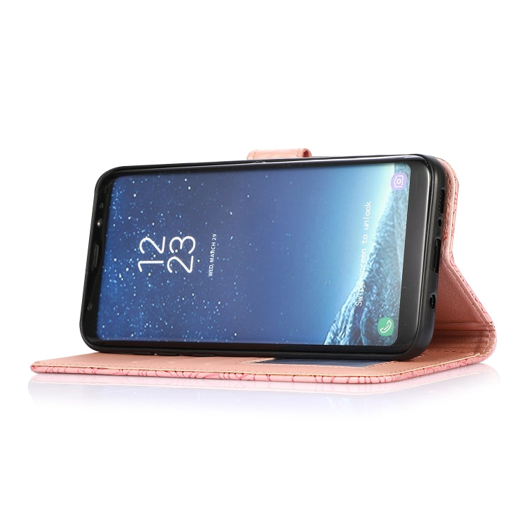 For Samsung Galaxy S8+ Skin Feel Embossed Sunflower Horizontal Flip Leather Case with Holder & Card Slots & Wallet & Lanyard