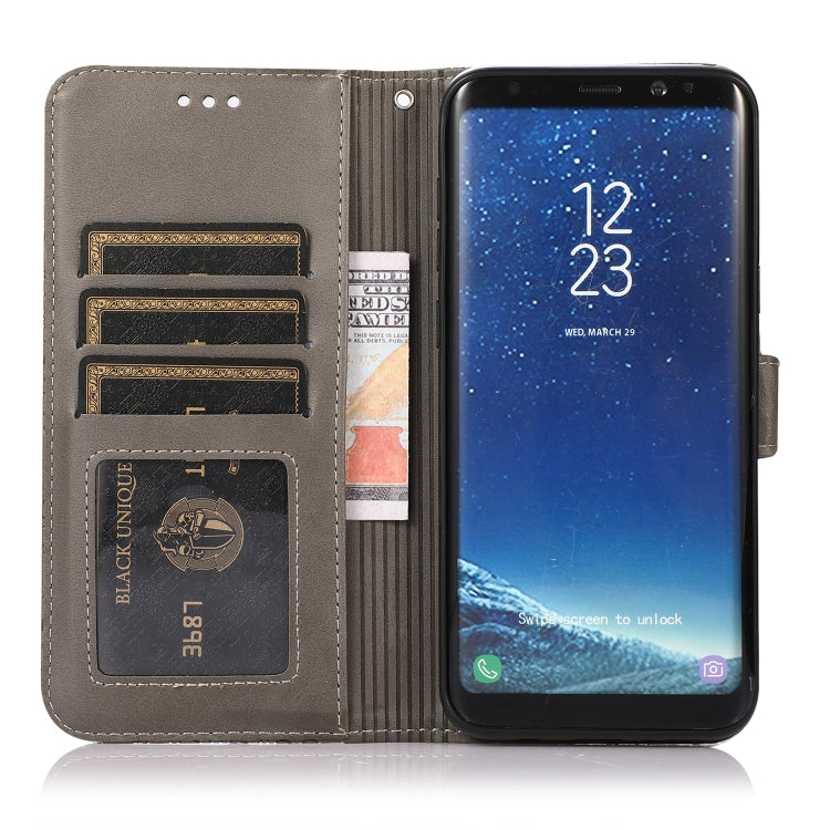 For Samsung Galaxy S8+ Skin Feel Embossed Sunflower Horizontal Flip Leather Case with Holder & Card Slots & Wallet & Lanyard