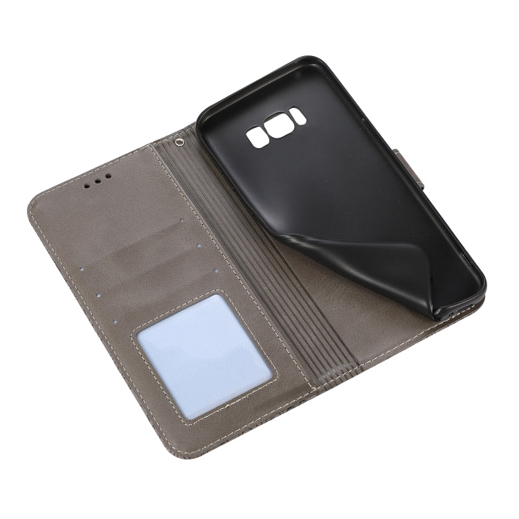 For Samsung Galaxy S8+ Skin Feel Embossed Sunflower Horizontal Flip Leather Case with Holder & Card Slots & Wallet & Lanyard
