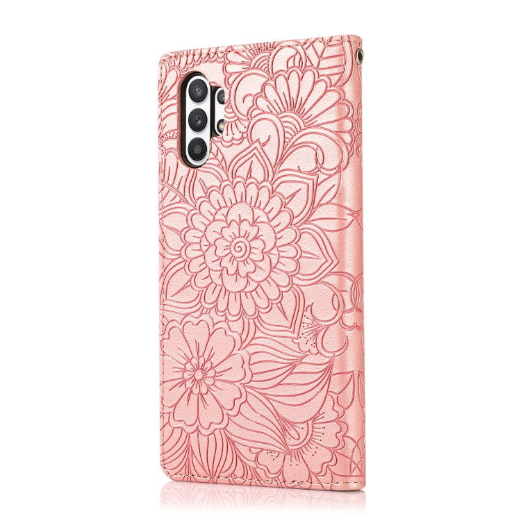 For Samsung Galaxy A32 5G Skin Feel Embossed Sunflower Horizontal Flip Leather Case with Holder & Card Slots & Wallet & Lanyard