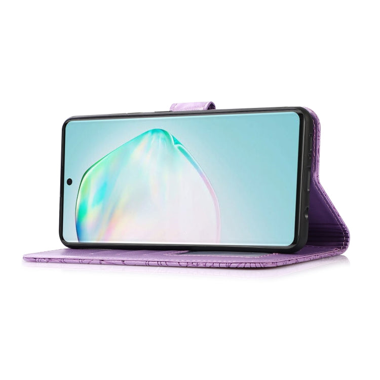 For Samsung Galaxy A91 Skin Feel Embossed Sunflower Horizontal Flip Leather Case with Holder & Card Slots & Wallet & Lanyard