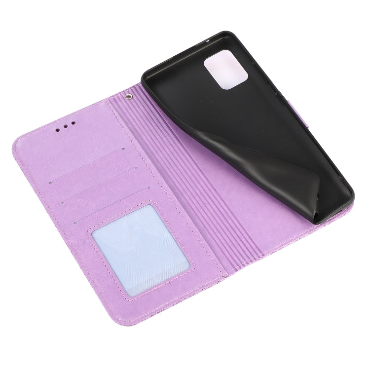 For Samsung Galaxy A91 Skin Feel Embossed Sunflower Horizontal Flip Leather Case with Holder & Card Slots & Wallet & Lanyard