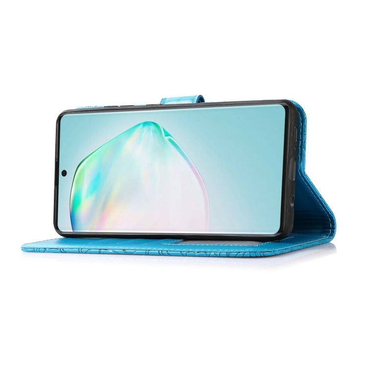 For Samsung Galaxy A91 Skin Feel Embossed Sunflower Horizontal Flip Leather Case with Holder & Card Slots & Wallet & Lanyard