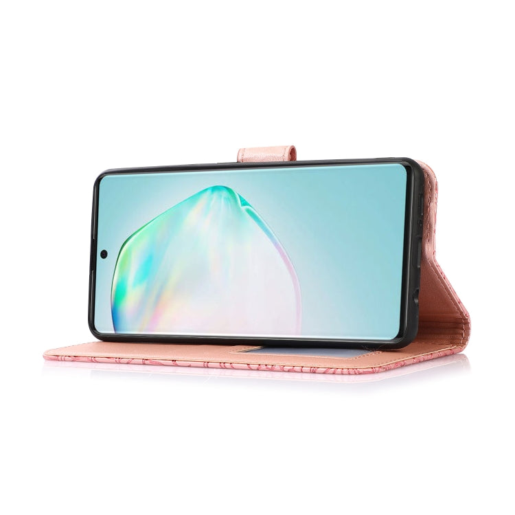 For Samsung Galaxy A91 Skin Feel Embossed Sunflower Horizontal Flip Leather Case with Holder & Card Slots & Wallet & Lanyard