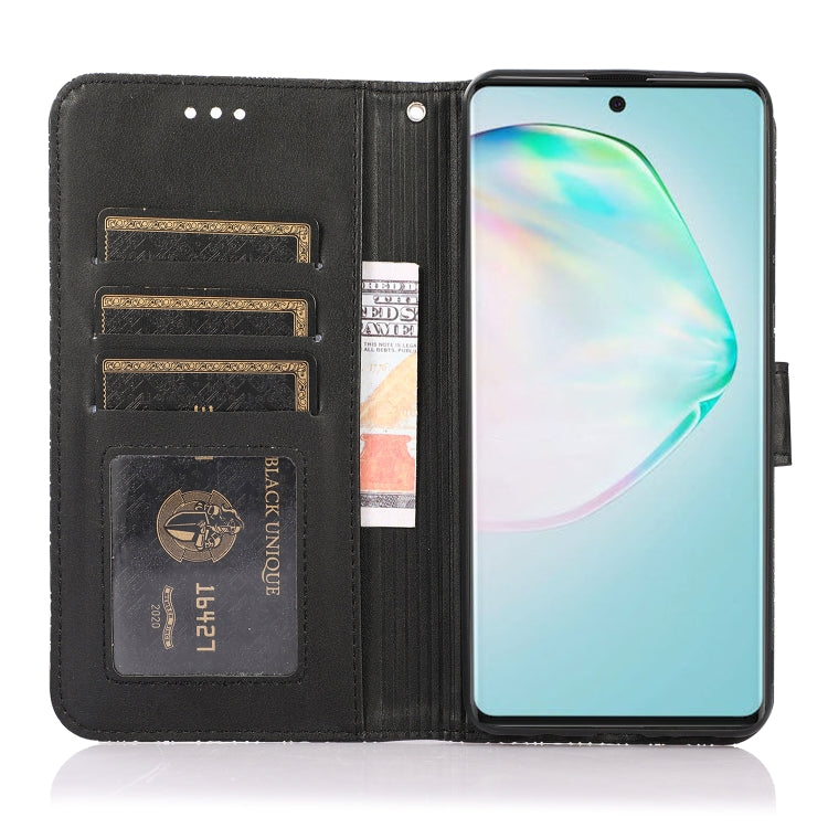 For Samsung Galaxy A91 Skin Feel Embossed Sunflower Horizontal Flip Leather Case with Holder & Card Slots & Wallet & Lanyard