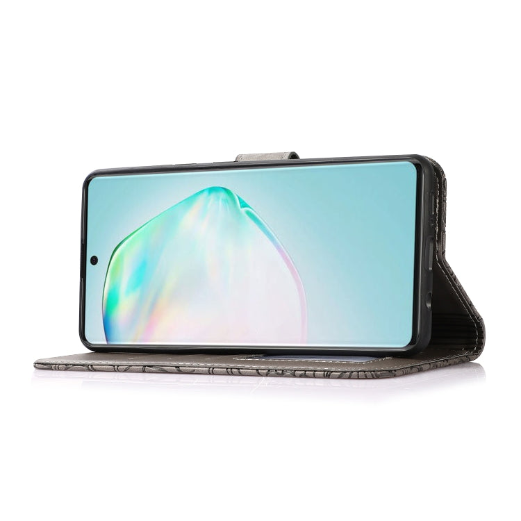 For Samsung Galaxy A91 Skin Feel Embossed Sunflower Horizontal Flip Leather Case with Holder & Card Slots & Wallet & Lanyard