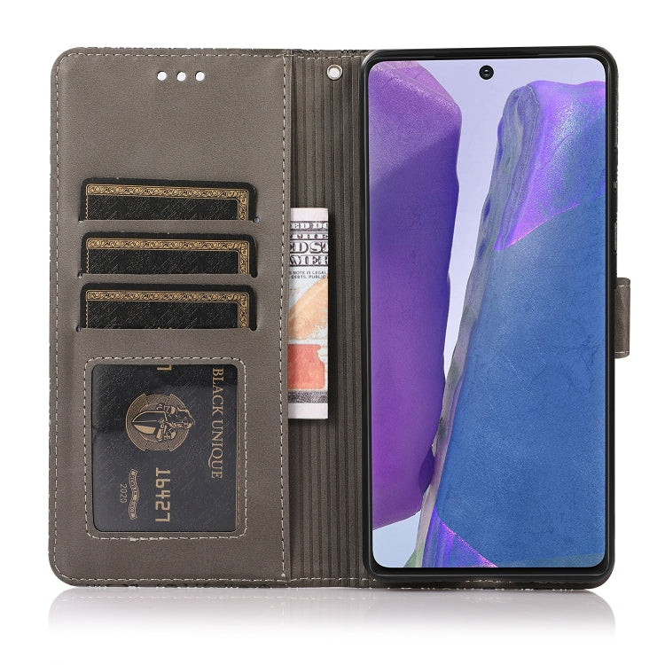 For Samsung Galaxy Note20 Skin Feel Embossed Sunflower Horizontal Flip Leather Case with Holder & Card Slots & Wallet & Lanyard