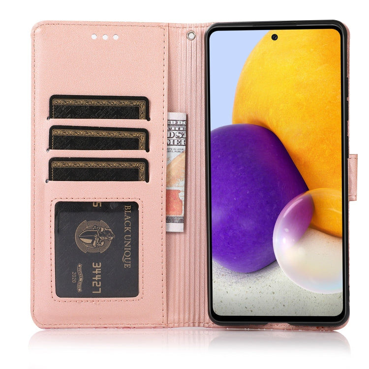 For Samsung Galaxy A72 5G / 4G Skin Feel Embossed Sunflower Horizontal Flip Leather Case with Holder & Card Slots & Wallet & Lanyard