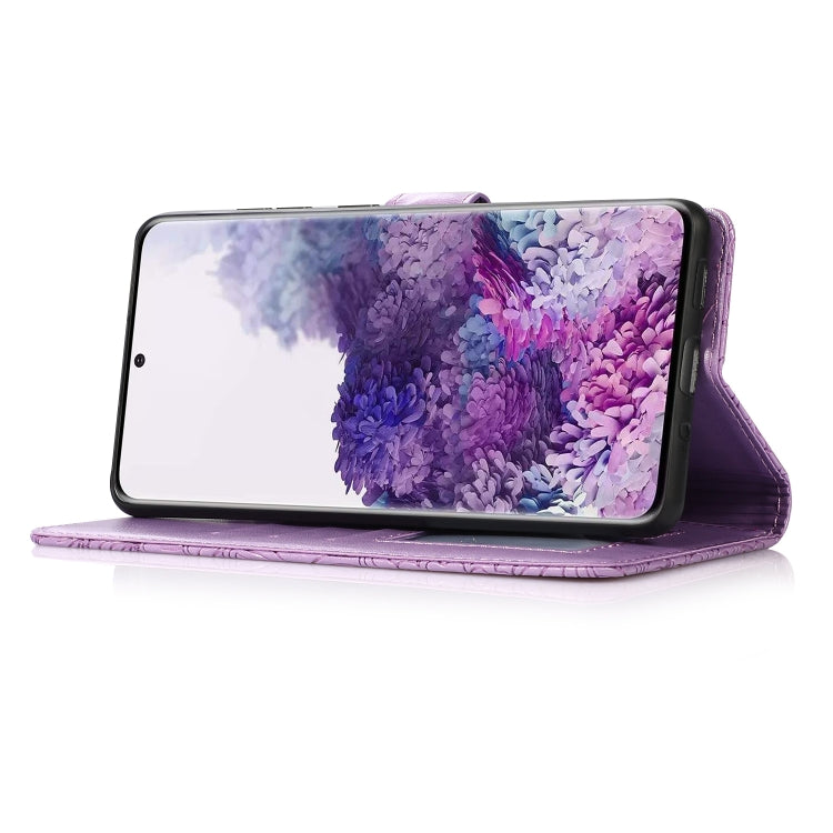 For Samsung Galaxy S20+ Skin Feel Embossed Sunflower Horizontal Flip Leather Case with Holder & Card Slots & Wallet & Lanyard