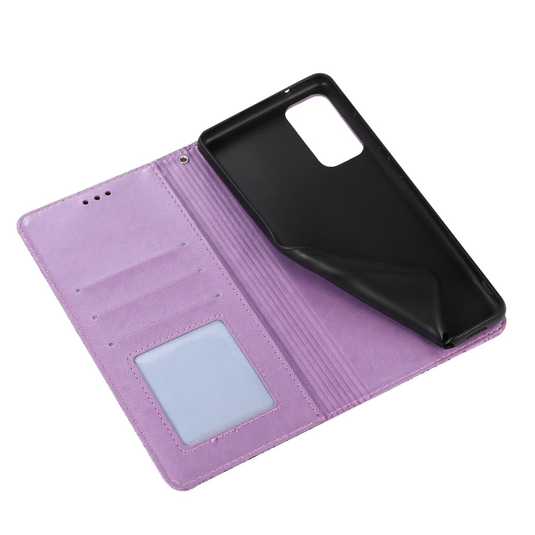 For Samsung Galaxy S20+ Skin Feel Embossed Sunflower Horizontal Flip Leather Case with Holder & Card Slots & Wallet & Lanyard