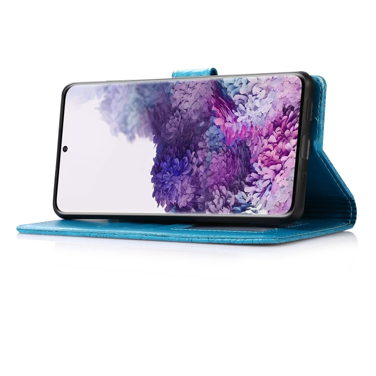 For Samsung Galaxy S20+ Skin Feel Embossed Sunflower Horizontal Flip Leather Case with Holder & Card Slots & Wallet & Lanyard