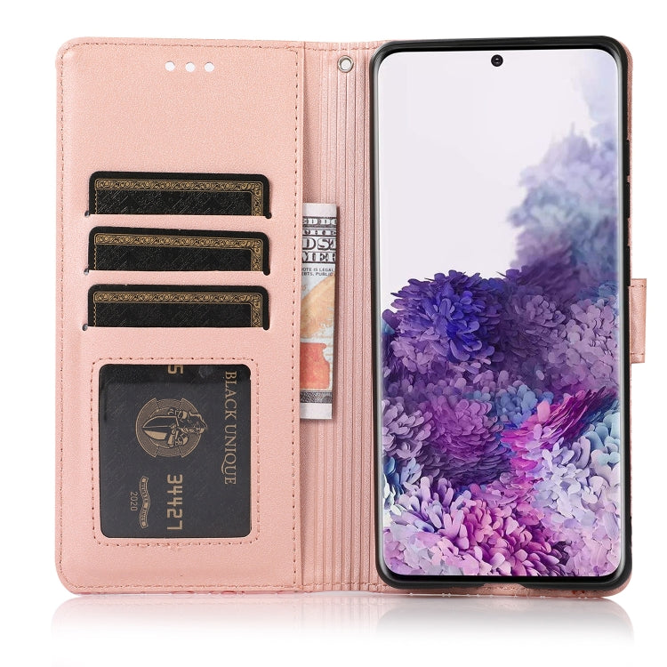 For Samsung Galaxy S20+ Skin Feel Embossed Sunflower Horizontal Flip Leather Case with Holder & Card Slots & Wallet & Lanyard