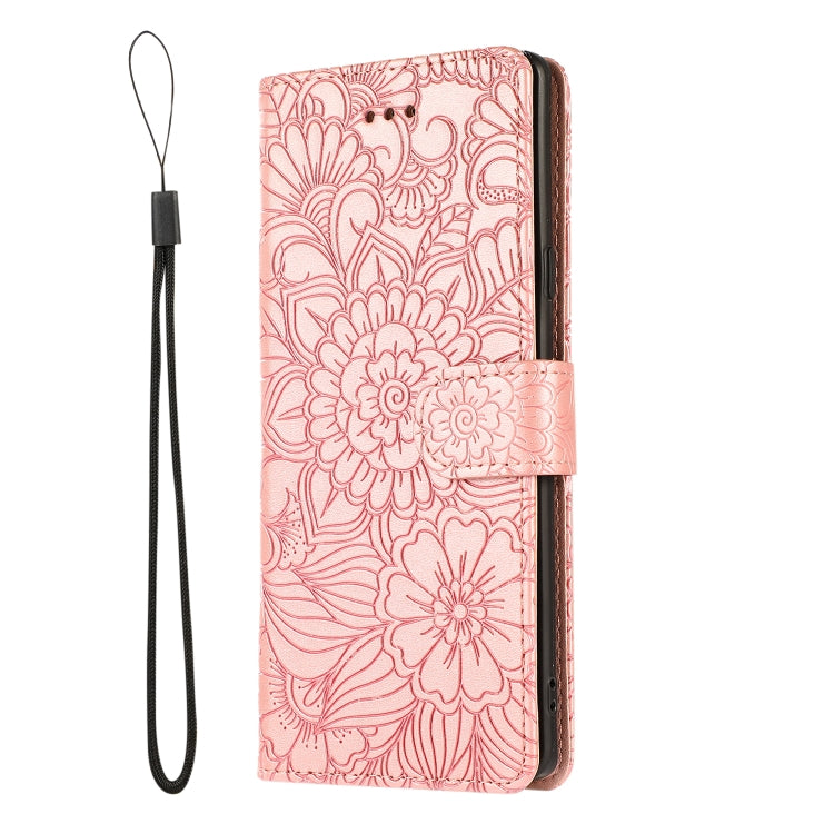 For Samsung Galaxy Note9 Skin Feel Embossed Sunflower Horizontal Flip Leather Case with Holder & Card Slots & Wallet & Lanyard