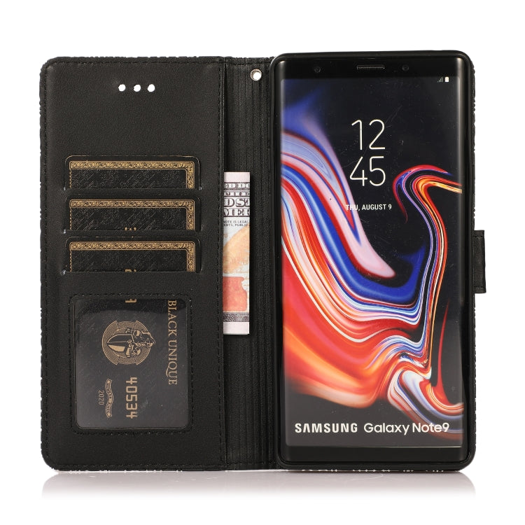 For Samsung Galaxy Note9 Skin Feel Embossed Sunflower Horizontal Flip Leather Case with Holder & Card Slots & Wallet & Lanyard