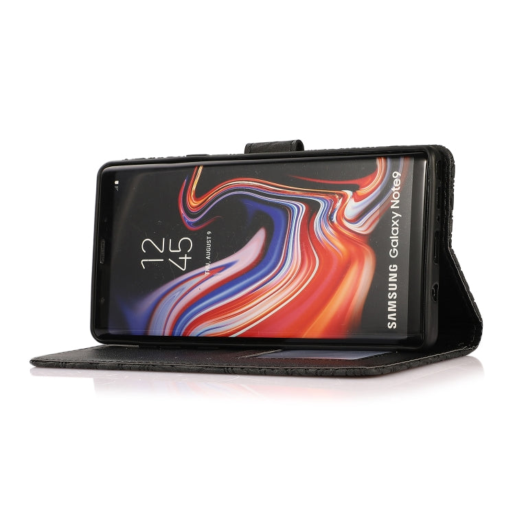 For Samsung Galaxy Note9 Skin Feel Embossed Sunflower Horizontal Flip Leather Case with Holder & Card Slots & Wallet & Lanyard