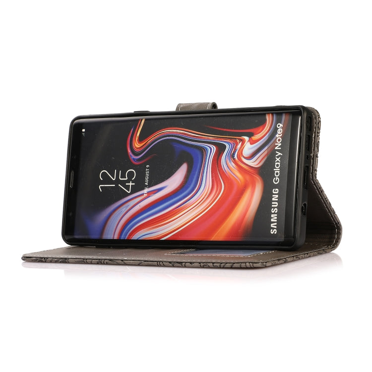 For Samsung Galaxy Note9 Skin Feel Embossed Sunflower Horizontal Flip Leather Case with Holder & Card Slots & Wallet & Lanyard