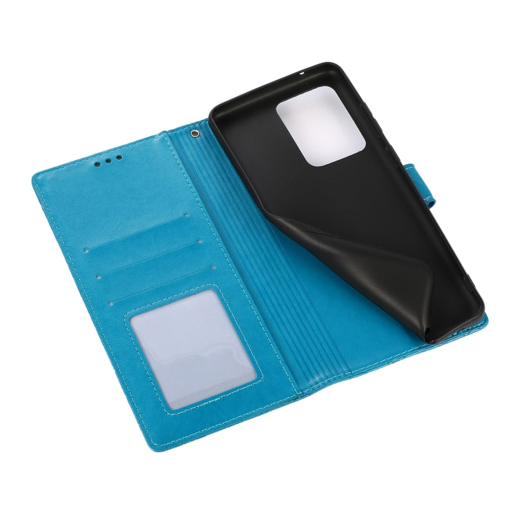 For Samsung Galaxy S20 Ultra Skin Feel Embossed Sunflower Horizontal Flip Leather Case with Holder & Card Slots & Wallet & Lanyard