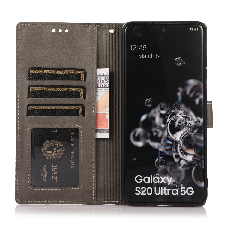 For Samsung Galaxy S20 Ultra Skin Feel Embossed Sunflower Horizontal Flip Leather Case with Holder & Card Slots & Wallet & Lanyard