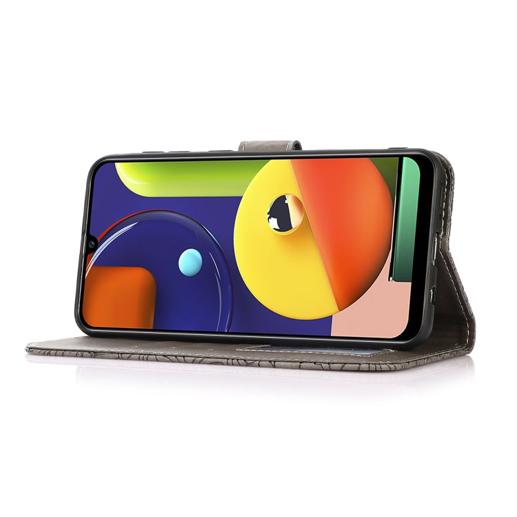 For Samsung Galaxy A50s Skin Feel Embossed Sunflower Horizontal Flip Leather Case with Holder & Card Slots & Wallet & Lanyard