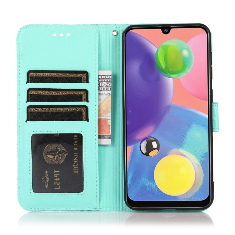 For Samsung Galaxy A70s Skin Feel Embossed Sunflower Horizontal Flip Leather Case with Holder & Card Slots & Wallet & Lanyard