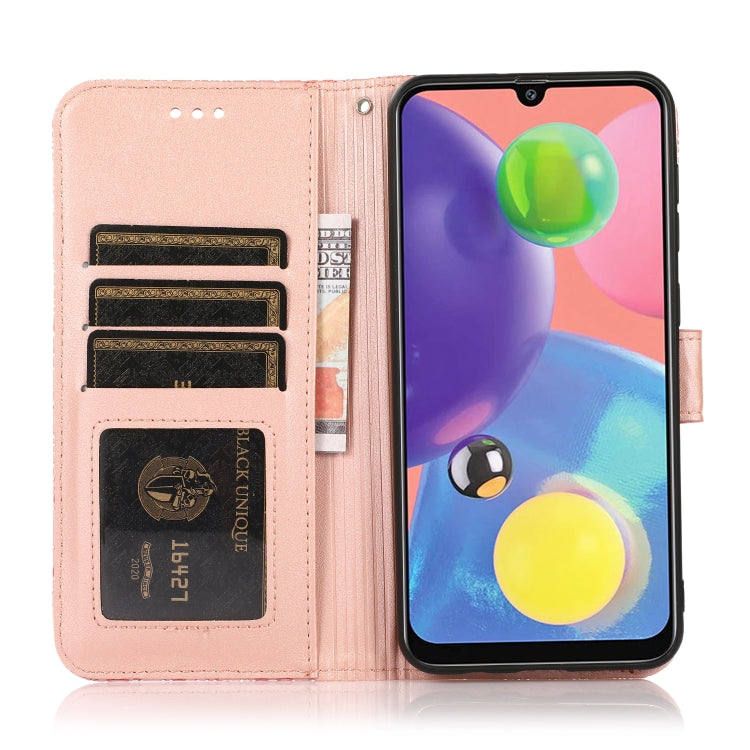 For Samsung Galaxy A70s Skin Feel Embossed Sunflower Horizontal Flip Leather Case with Holder & Card Slots & Wallet & Lanyard