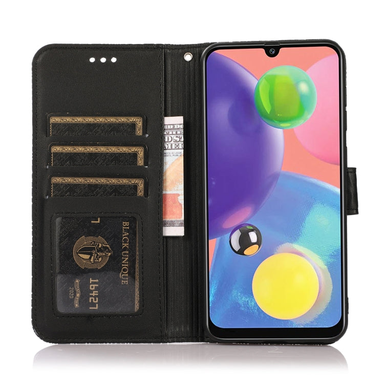 For Samsung Galaxy A70s Skin Feel Embossed Sunflower Horizontal Flip Leather Case with Holder & Card Slots & Wallet & Lanyard
