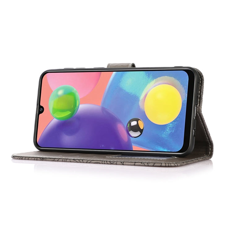 For Samsung Galaxy A70s Skin Feel Embossed Sunflower Horizontal Flip Leather Case with Holder & Card Slots & Wallet & Lanyard