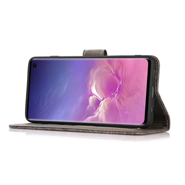 For Samsung Galaxy S10+ Skin Feel Embossed Sunflower Horizontal Flip Leather Case with Holder & Card Slots & Wallet & Lanyard