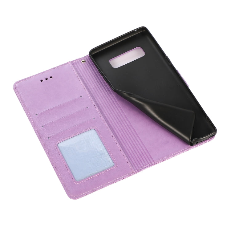 For Samsung Galaxy Note8 Skin Feel Embossed Sunflower Horizontal Flip Leather Case with Holder & Card Slots & Wallet & Lanyard