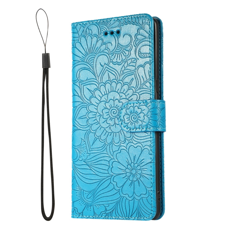 For Samsung Galaxy Note8 Skin Feel Embossed Sunflower Horizontal Flip Leather Case with Holder & Card Slots & Wallet & Lanyard