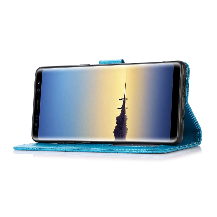 For Samsung Galaxy Note8 Skin Feel Embossed Sunflower Horizontal Flip Leather Case with Holder & Card Slots & Wallet & Lanyard