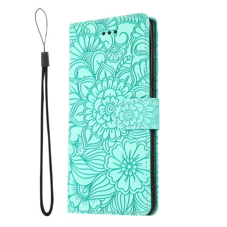 For Samsung Galaxy Note8 Skin Feel Embossed Sunflower Horizontal Flip Leather Case with Holder & Card Slots & Wallet & Lanyard
