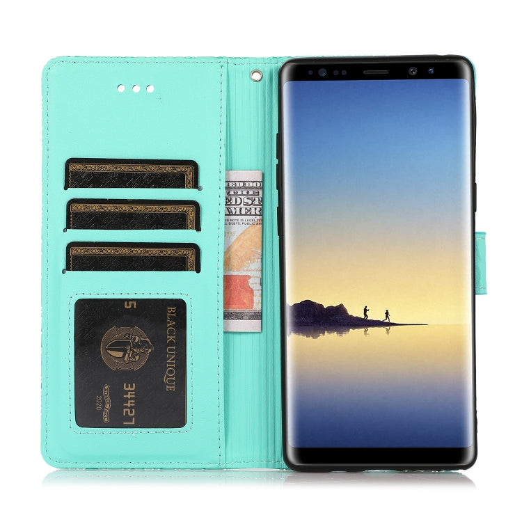 For Samsung Galaxy Note8 Skin Feel Embossed Sunflower Horizontal Flip Leather Case with Holder & Card Slots & Wallet & Lanyard
