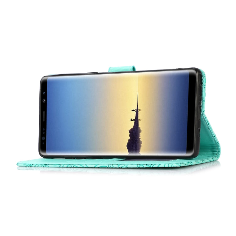 For Samsung Galaxy Note8 Skin Feel Embossed Sunflower Horizontal Flip Leather Case with Holder & Card Slots & Wallet & Lanyard