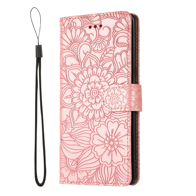 For Samsung Galaxy Note8 Skin Feel Embossed Sunflower Horizontal Flip Leather Case with Holder & Card Slots & Wallet & Lanyard