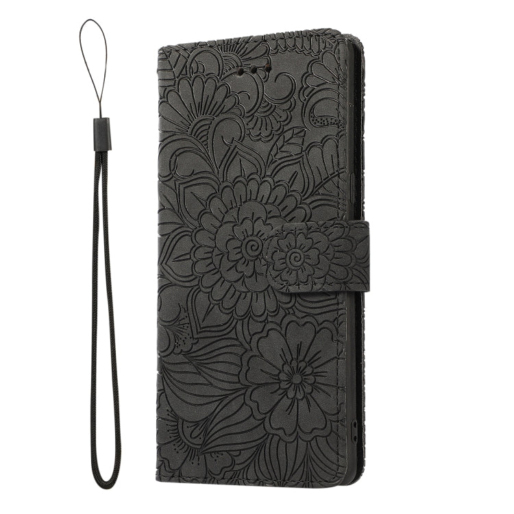 For Samsung Galaxy Note8 Skin Feel Embossed Sunflower Horizontal Flip Leather Case with Holder & Card Slots & Wallet & Lanyard