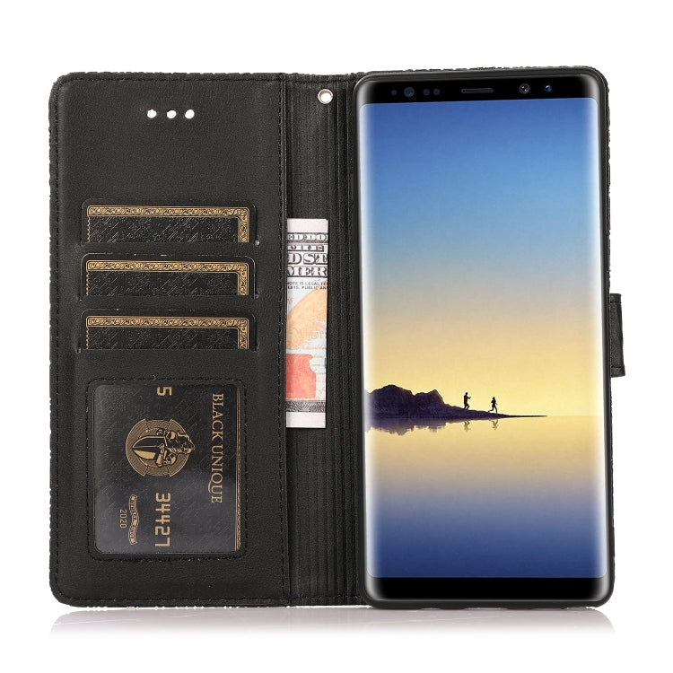 For Samsung Galaxy Note8 Skin Feel Embossed Sunflower Horizontal Flip Leather Case with Holder & Card Slots & Wallet & Lanyard