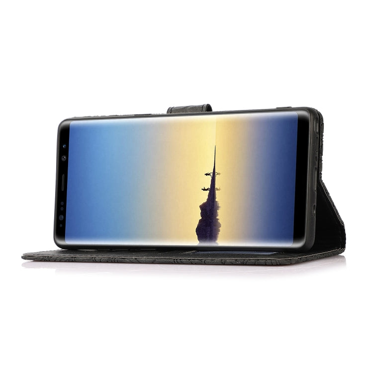 For Samsung Galaxy Note8 Skin Feel Embossed Sunflower Horizontal Flip Leather Case with Holder & Card Slots & Wallet & Lanyard