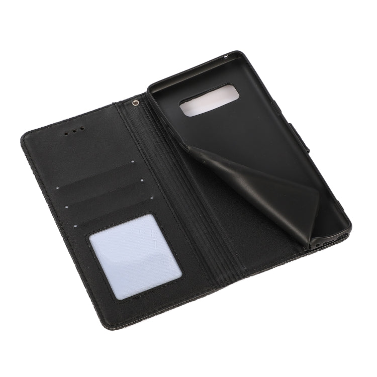 For Samsung Galaxy Note8 Skin Feel Embossed Sunflower Horizontal Flip Leather Case with Holder & Card Slots & Wallet & Lanyard
